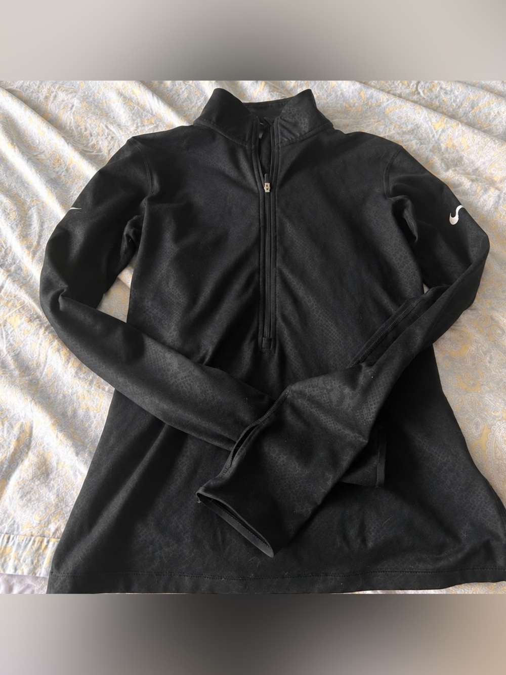 Nike Black Women's Quarter-Zip Performance Pullover